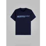 Murphy & Nye GAFF Bisiklet Yaka Düz Lacivert Erkek T-Shirt