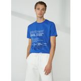 Murphy & Nye RIG Bisiklet Yaka Düz Saks Erkek T-Shirt