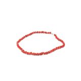Murty99 Choker Model Doğal Dal Kırmızı Mercan Kolye