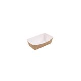 Murty99 Naturel Kraft Orta Kumpir Kutusu & Konik Tabak 9x15 Cm 100 Adet