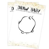 Muruseni Draw Baby Baby Baby Shower Oyunu - 30 kartlar, Cinsiyet Açıklama Partisi, Anne, Baba, Çocuklar, Kadınlar, Erkekler için, Cinsiyet Nötr Üniseks Set