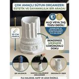 MUS3D Antik Sütun Mitolojik Kalemlik / Organizer / Dekoratif Obje ( 10 Cm) Plastik