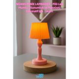 Mus3D NÜANS MİNİK LAMBADER | Pilli Led Mumlu | Sunumluk ve Masaüstü Dekoratif Işık | 14 cm (PEMPE )