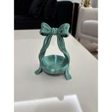 Mus3D Şık Sunum Fiyonklu Lokumluk ve Çikolatalık - (1 Adet) 10 Renk Seçeneğiyle (Boyut 10 Cm) - (No Color) - çam yeşili