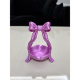 Mus3D Şık Sunum Fiyonklu Lokumluk ve Çikolatalık - (1 Adet) 10 Renk Seçeneğiyle (Boyut 10 Cm) - (No Color) - eflatun