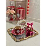 Mus3D Şık Sunum Fiyonklu Lokumluk ve Çikolatalık - (1 Adet) 10 Renk Seçeneğiyle (Boyut 10 Cm) - (No Color) - fuşya