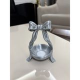 Mus3D Şık Sunum Fiyonklu Lokumluk ve Çikolatalık - (1 Adet) 10 Renk Seçeneğiyle (Boyut 10 Cm) - (No Color) - gümüş