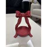 Mus3D Şık Sunum Fiyonklu Lokumluk ve Çikolatalık - (1 Adet) 10 Renk Seçeneğiyle (Boyut 10 Cm) - (No Color) - kırmızı