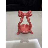 Mus3D Şık Sunum Fiyonklu Lokumluk ve Çikolatalık - (1 Adet) 10 Renk Seçeneğiyle (Boyut 10 Cm) - (No Color) - nar çiçeği
