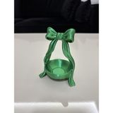 Mus3D Şık Sunum Fiyonklu Lokumluk ve Çikolatalık - (1 Adet) 10 Renk Seçeneğiyle (Boyut 10 Cm) - (No Color) - yeşil