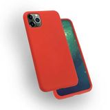 Musal Iphone 11 Pro Max İle Uyumlu Kılıf Kadife İç Yüzey Wireless Destekli Silk Silikon, Kırmızı