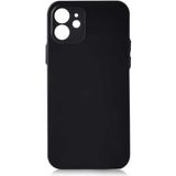 Musal iPhone 12 Mini Kılıf Mat Ultra İnce Slims Kapak - Siyah