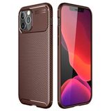 Musal iPhone 12 Pro Max Kılıf Elde Kaymayan Kamera Korumalı Silikon - Kahverengi - İphone 12 Pro Max