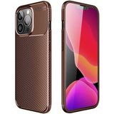 Musal iPhone 13 Pro Kılıf Elde Kaymayan Kamera Korumalı Silikon - Kahverengi - İphone 13 Pro