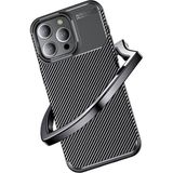 Musal iPhone 15 Pro Max Kılıf Elde Kaymayan Kamera Korumalı Silikon - Siyah - İphone 15 Pro Max