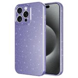 Musal iPhone 15 Pro Max Kılıf Kamera Korumalı Simli Parıltılı Lüks Silikon (MOR)