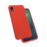 Musal iPhone XR İle Uyumlu Kılıf Kadife İç Yüzey Wireless Destekli Silk Silikon, Kırmızı
