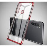 Musal Realme 5i İle Uyumlu /6İ/C3 Kılıf İnce Köşeleri Renkli Şeffaf Silikon, Kırmızı
