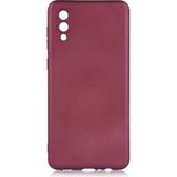 Musal Samsung Galaxy A02 Kılıf Kamera Korumalı Soft Silikon - Mürdüm
