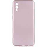 Musal Samsung Galaxy A02 Kılıf Kamera Korumalı Soft Silikon - Rose Gold
