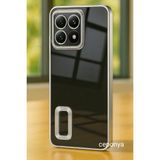 Musal Xiaomi 14T Pro Kılıf Köşeleri Renkli Şeffaf Kamera Korumalı Silikon Luxury Kapak - Gümüş