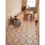 Muşamba 150 Cm X 2 Metre 0.5 Mm Yer Kaplama Zemin Döşeme Örtüsü Balkon Muşambası Mutfak Döşeme Desenli