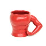 Muscle Mug Kaslı Adam Kupa Bardak Kırmızı