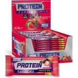 Muscle Station Supreme Protein Bar Çilek Aromalı 24 Adet 12 g Protein İçerir Pratik Atıştırmalık