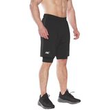 MuscleCloth 2 in 1 Erkek Taytlı Stretch Şort Siyah S