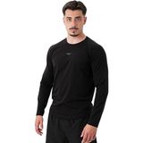 Musclecloth Elite Reglan Uzun Kollu T-Shirt Siyah Erkek İçin Yumuşak Kumaş ve Şık Tasarım