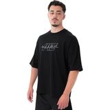 MuscleCloth Icon Heavyweight Erkek Siyah Oversize T-Shirt