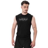 MuscleCloth Icon Kolsuz Siyah Erkek T-Shirt
