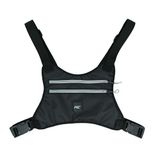 MuscleCloth Koşucu Göğüs Çantası Siyah Standart