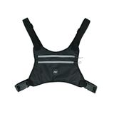 MuscleCloth Koşucu Göğüs Çantası Siyah