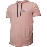 Musclecloth Mc-X Kapüşonlu Kısa Kollu Sweatshirt Somon - XL