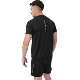 Musclecloth Performans T-Shirt Siyah Erkekler İçin Hafif Nefes Alabilir Kumaş Tasarım