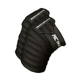 Musclecloth Pro Knee Wraps Diz Bandajı 2'li Paket - Cırt Bantlı Siyah - Standart