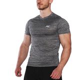 MuscleCloth Pro Stretch Füme Erkek Kısa Kollu T-Shirt