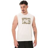 MuscleCloth Tactical Kırık Beyaz Erkek Kolsuz T-Shirt