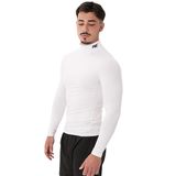 MuscleCloth Tech Mock Beyaz Erkek Uzun Kollu T-Shirt
