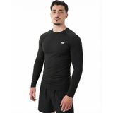 MuscleCloth Tech Siyah Erkek Uzun Kollu T-Shirt