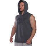 Musclecloth Training Club Kapüşonlu Kolsuz Sweatshirt Füme - XL