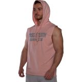 Musclecloth Training Club Kapüşonlu Kolsuz Sweatshirt Somon - M