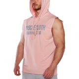 MuscleCloth Training Club Kapüşonlu Somon Erkek Kolsuz Sweatshirt