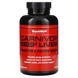 Musclemeds Carnivor Grass-Fed Beef Liver (B1+LİV52+IRON+FOLATE+COPPER+CHOLİNE+AMİNO 180 Capsules
