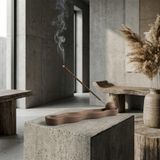 Muse Minimal Kahverengi Dekoratif Tütsülük | Modern Tütsü Tutucu | Masa Üstü Dekoratif Aksesuar