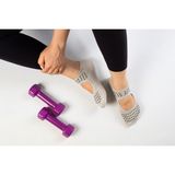 Muse Of Socks M'gems Gri pilates ve yoga çorabı - 36 - Gri - Metal Gri