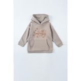 Mush Kız Çocuk Kapüşonlu Sweatshirt Bej - 4 Yaş