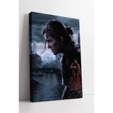 Mushen Studio The Last Of Us Part 2 Oyun Kanvas Tablo Duvar Dekoru Salon Ofis Yatak Odası - 20 x 30 - Mavi
