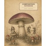 Mushroom Fairies: Composition Notebook: A Cozy Cottagecore Woodland Fairy and Mushroom Lined Journal with 120 College-Ruled Pages (Puddington Publishing)